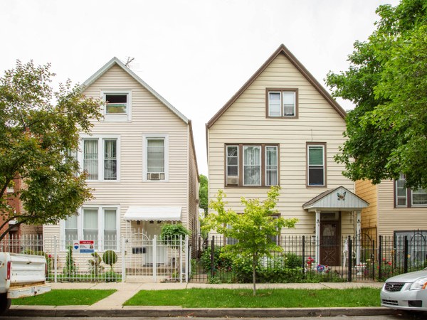 Chicago Little Village neighborhood street scene